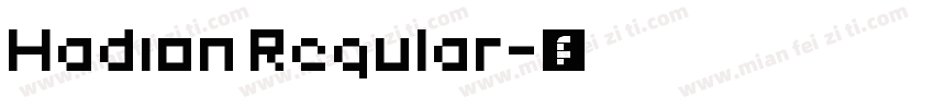 Hadion Regular字体转换